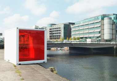 Iñigo Manglano-Ovalle:  Weather station (after Beckett) , 2008; installation shot, Cork Docklands; photo Dara McGrath; courtesy NSF